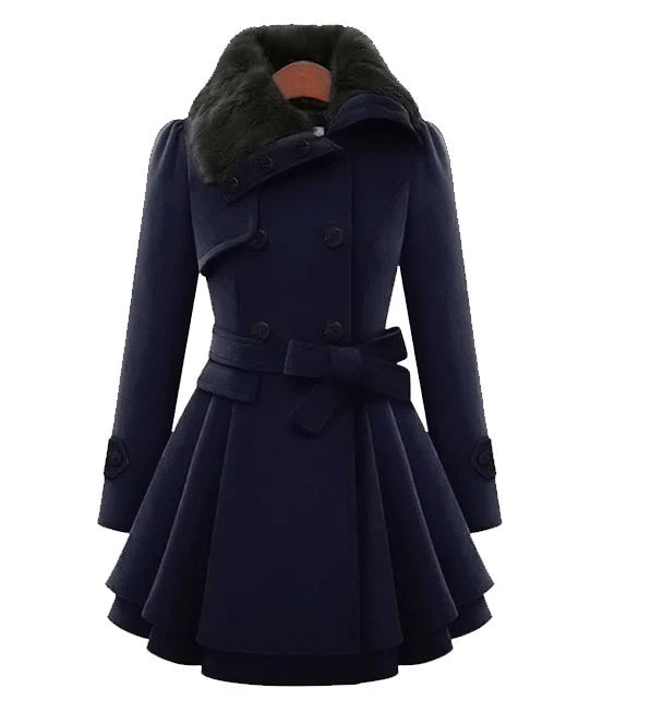 Lobelia™ | Manteau chic avec fourrure