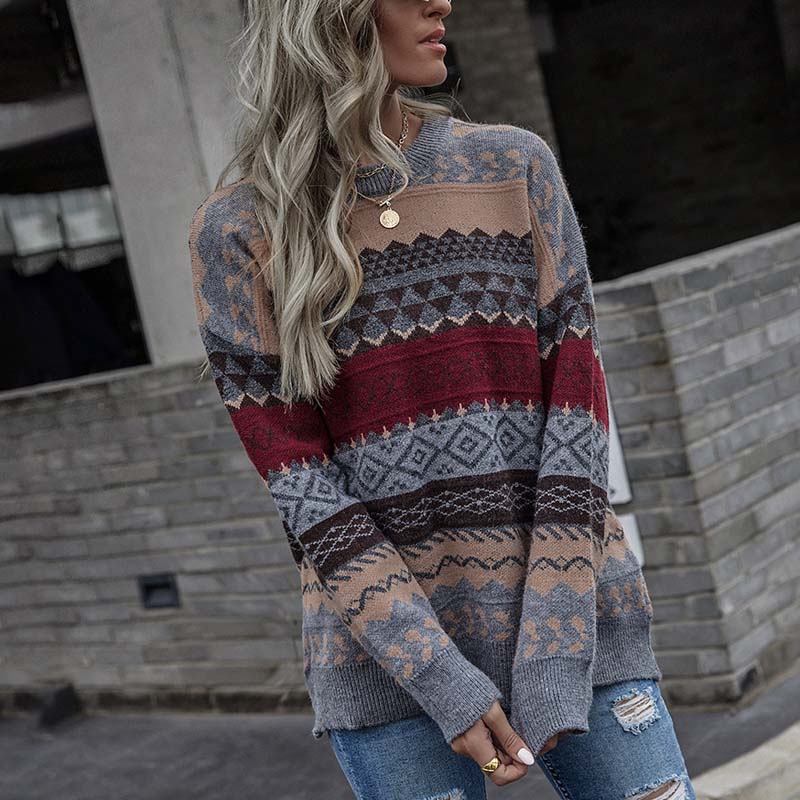 Emanuela™ | Pull Géométrique Vintage Élégant