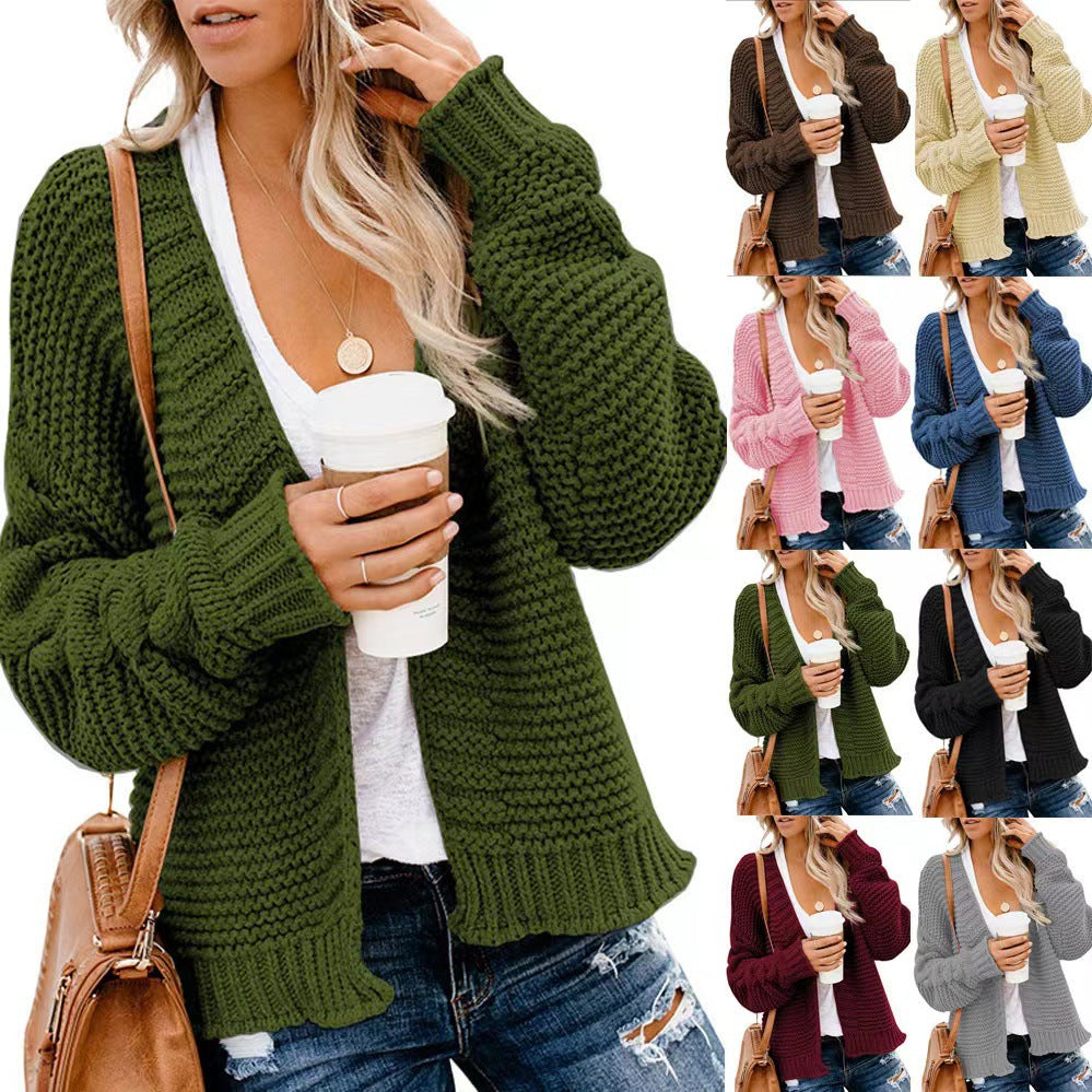 Chama™ | Cardigan en Laine Unicolore Élégant