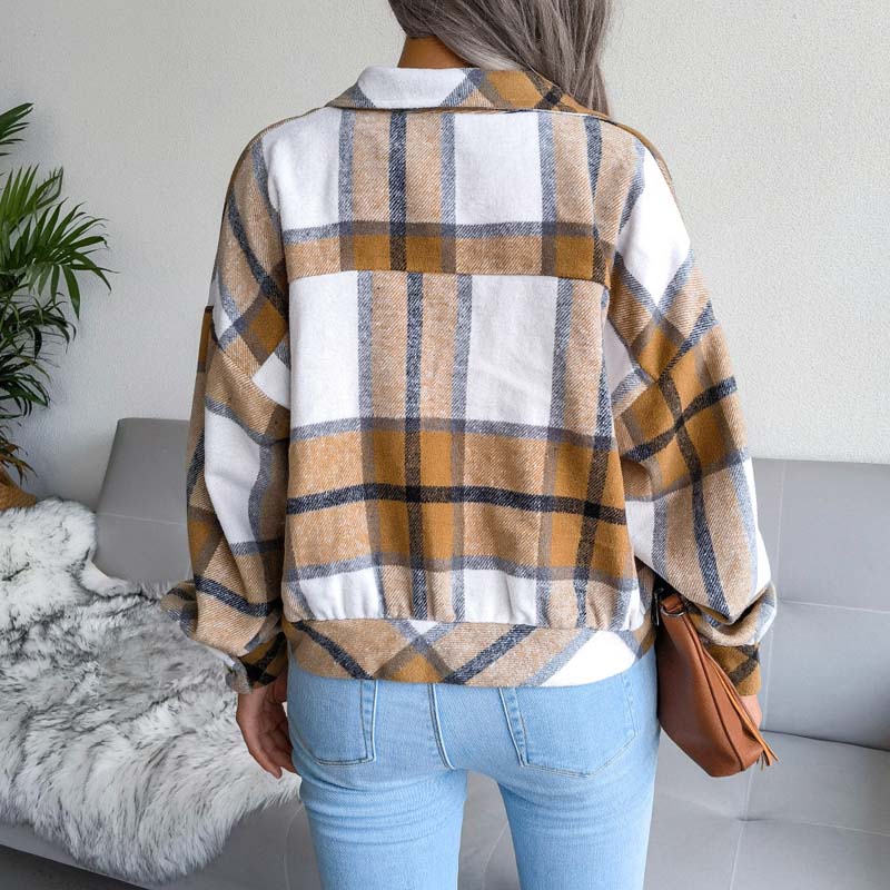 Lauren™ | Veste à Carreaux Élégante et Confortable