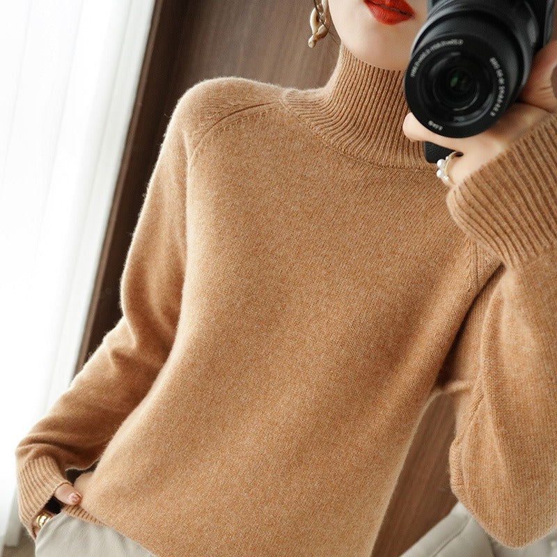 Amara™ | Pull Ample en Tricot Col Roulé