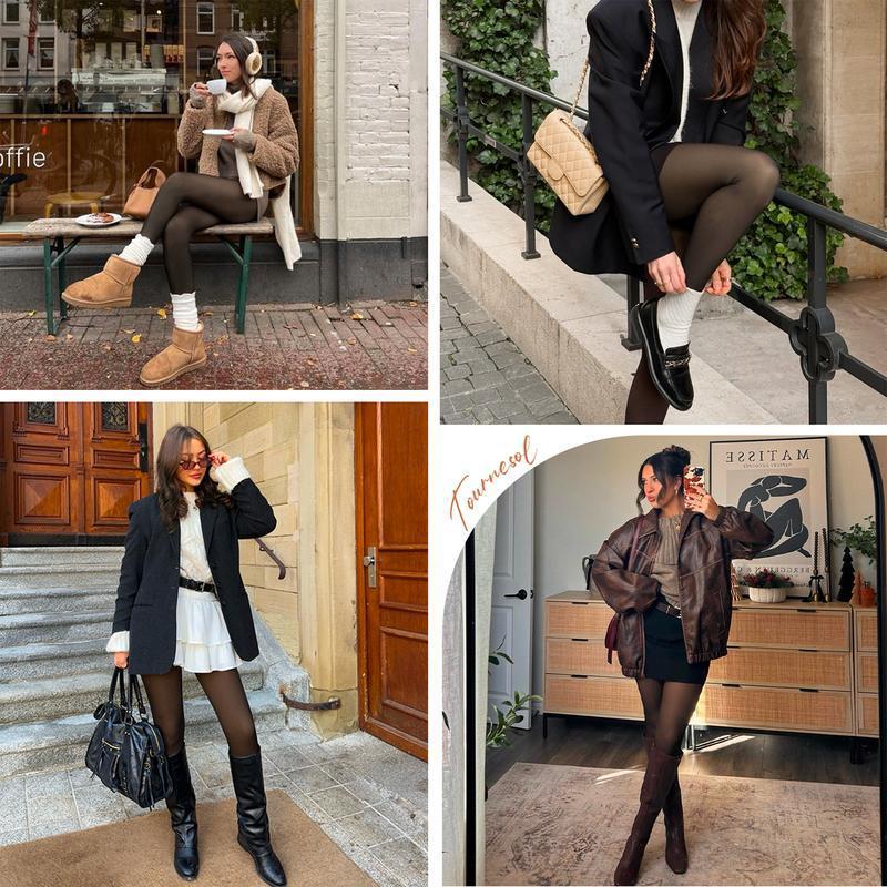 Fern™ | Collant effet peau doublé polaire