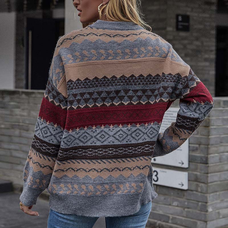 Emanuela™ | Pull Géométrique Vintage Élégant
