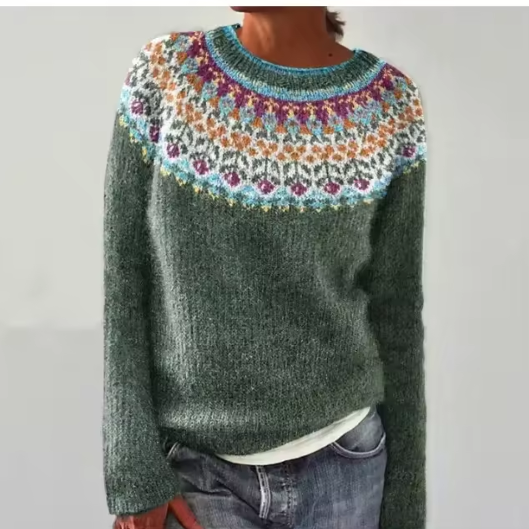 Elisa™ | Pull Rétro Élégant en Laine