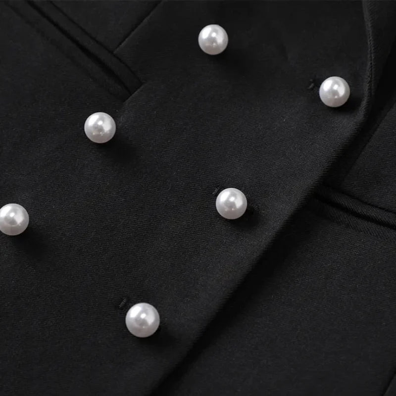Ghita™ | Blazer Élégant en Perles
