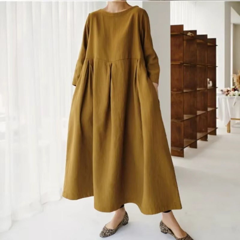 Julia™ | Robe Longue Élégante en Lin