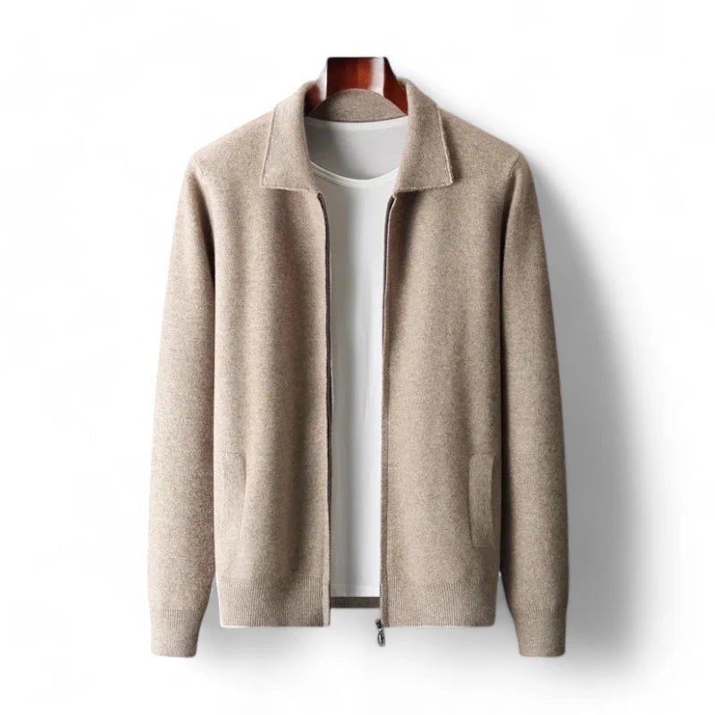 Bruno™ | Cardigan Zippé en Pur Cachemire
