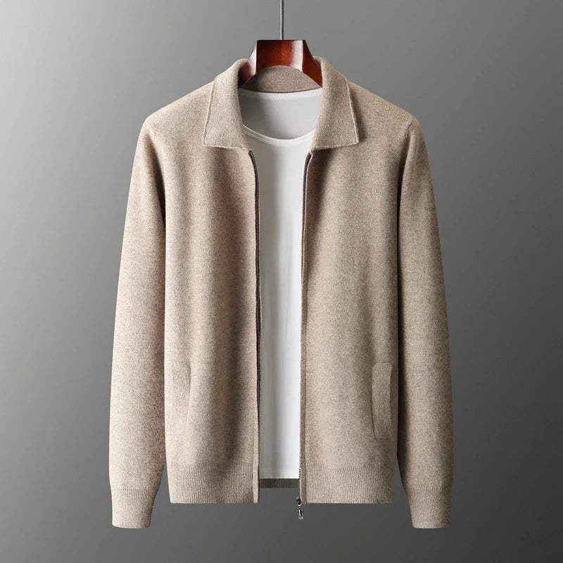 Bruno™ | Cardigan Zippé en Pur Cachemire