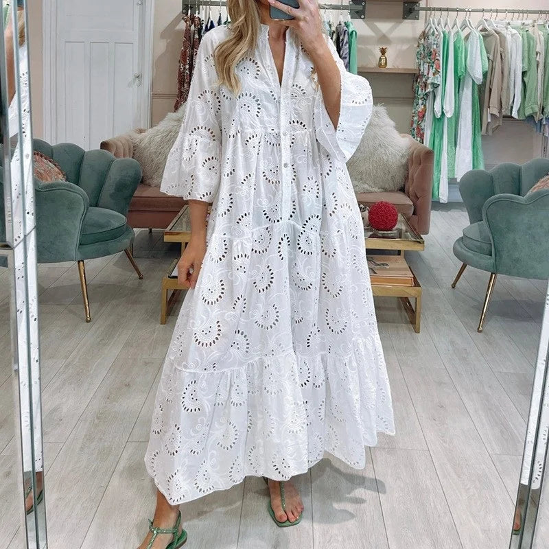 Léa™ | Robe Élégante en Dentelle