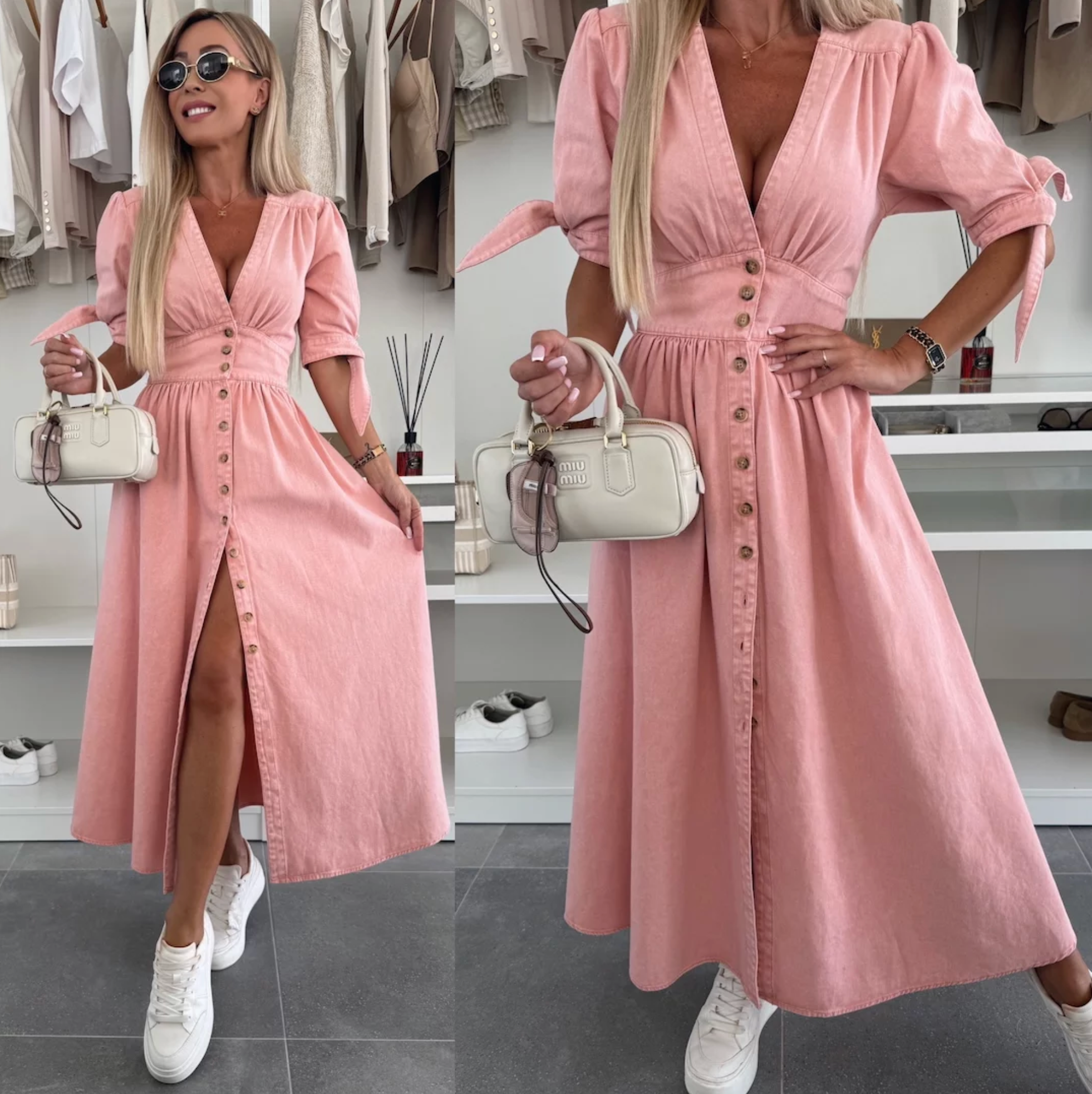 Ivanka™| Robe en Denim Éclatante