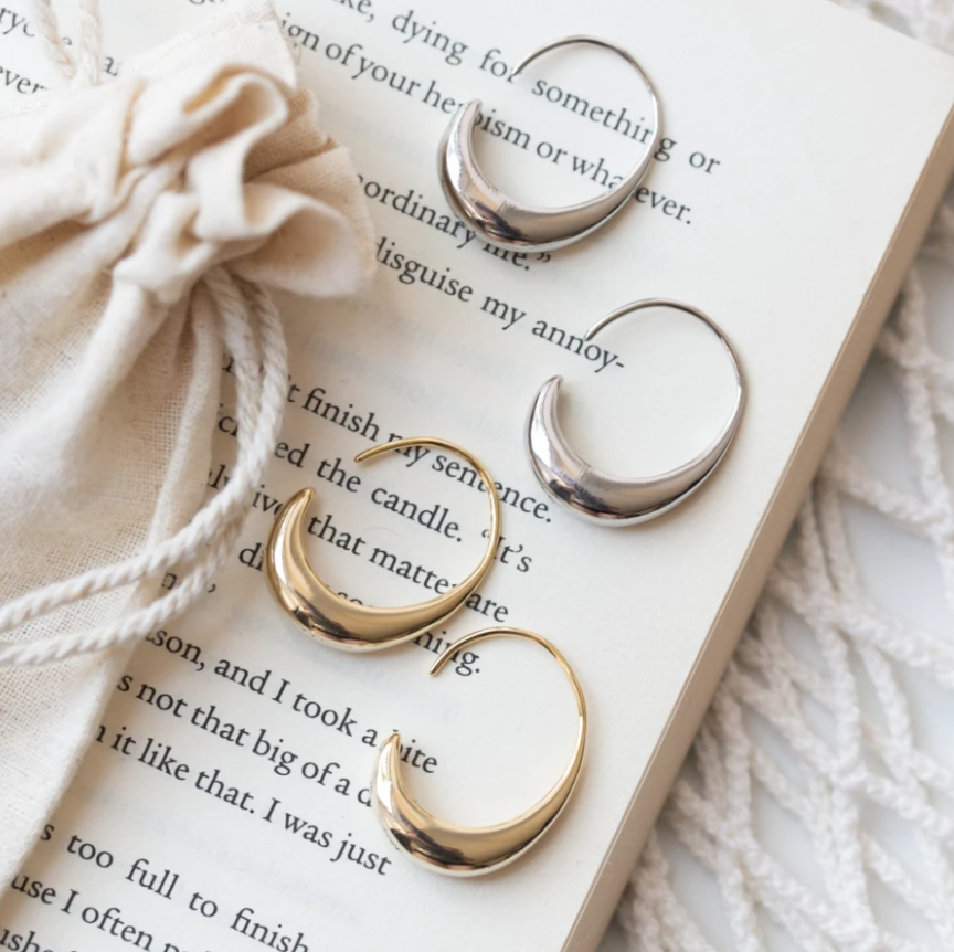 Léonie™ | Boucles d'oreilles Luxueuses en Or et Argent