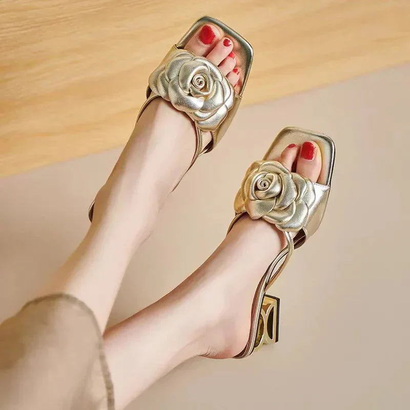 Dera™ | Sandales Élégantes à Fleurs
