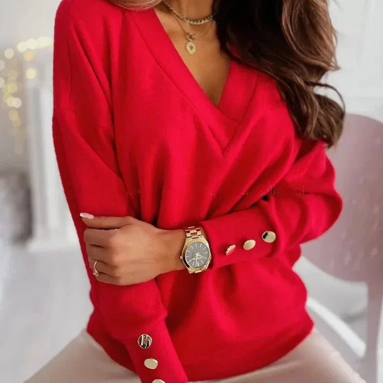 Chloe™ | Pull Col en V Élégant