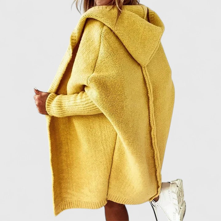 Carmina™ | Cardigan Oversized à Manches Côtelées avec Capuche