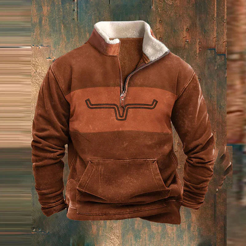 Donir™ | Pull Ethnique en Coton à Quart de Zip