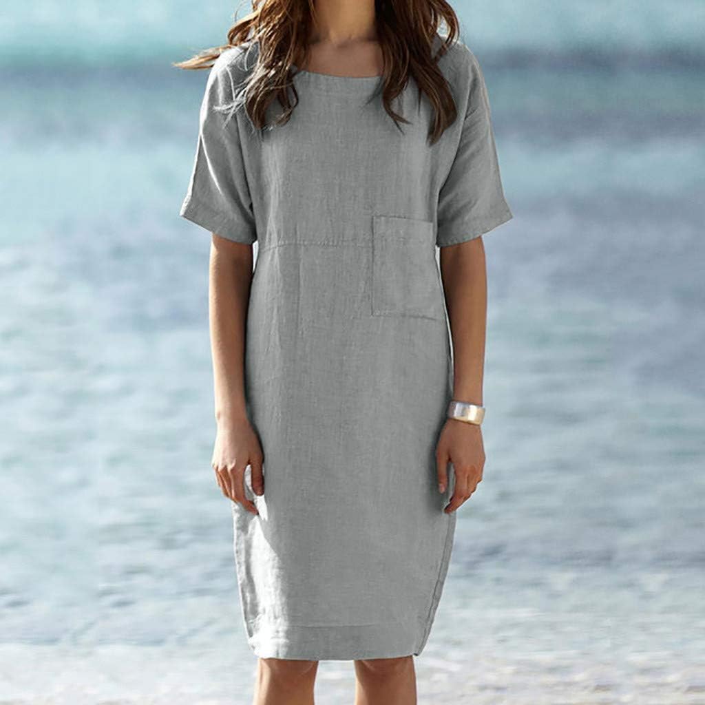 Ivy™ | Robe Décontractée en Coton avec Poches