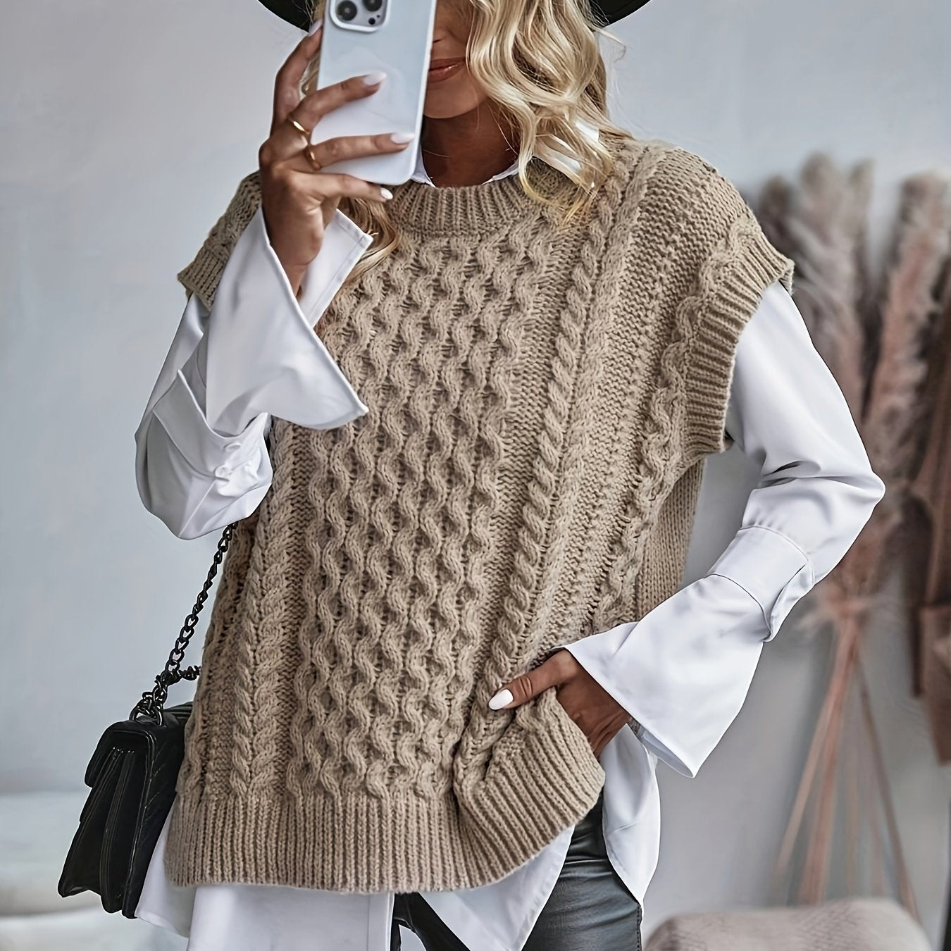 Limona™ | Gilet Tricoté En Maille Épaisse