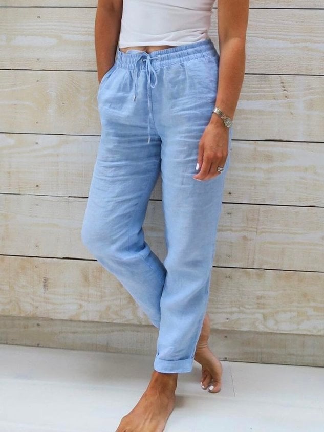 Rhea™ | Pantalons Décontractés en Coton et Lin