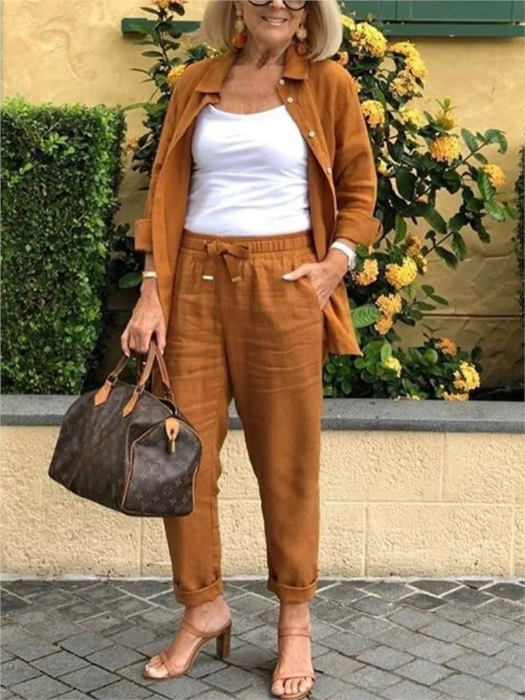 Henna™ | Ensemble Élégant et Confortable en Lin