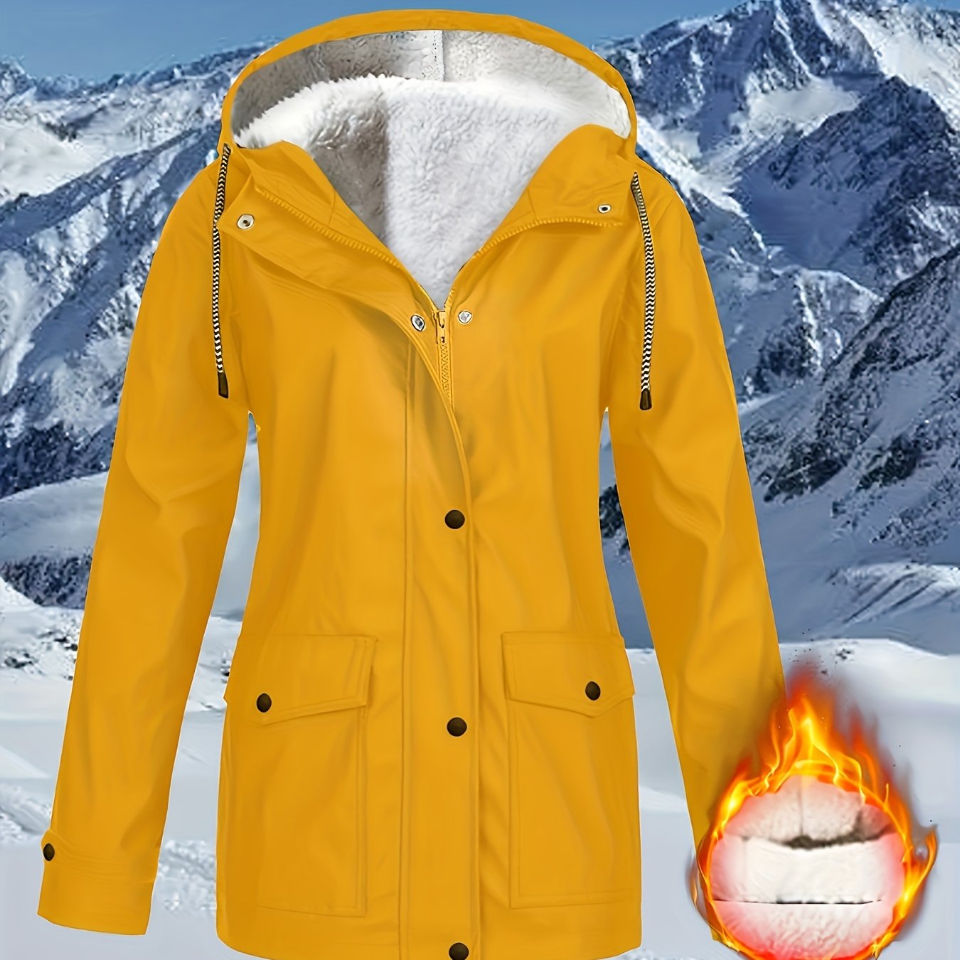 Zara™ | Veste à Capuche Doublée et Résistante à l'Eau