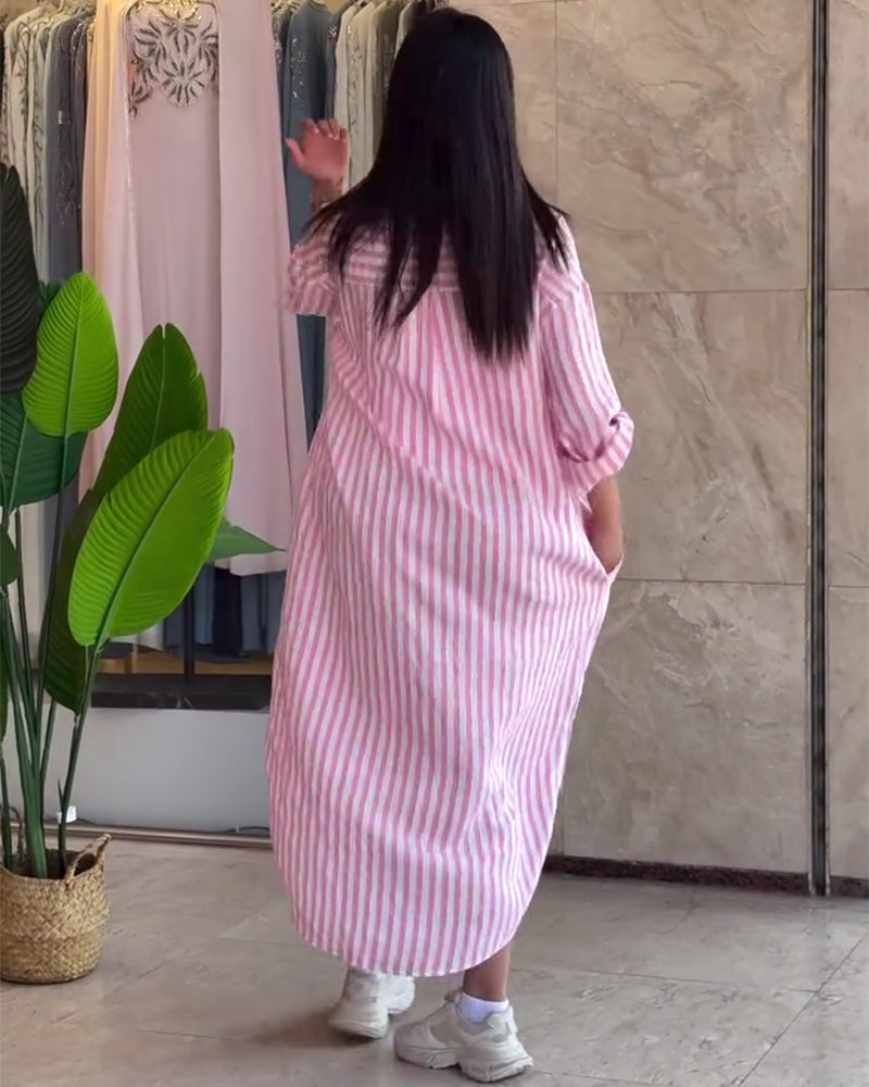 Junar™ | Robe Rayée Décontractée