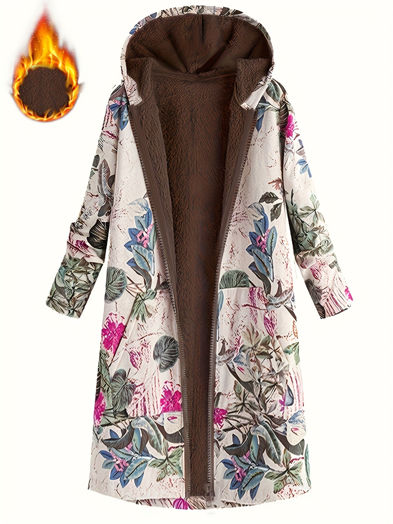 Flora™ | Manteau Long Floral
