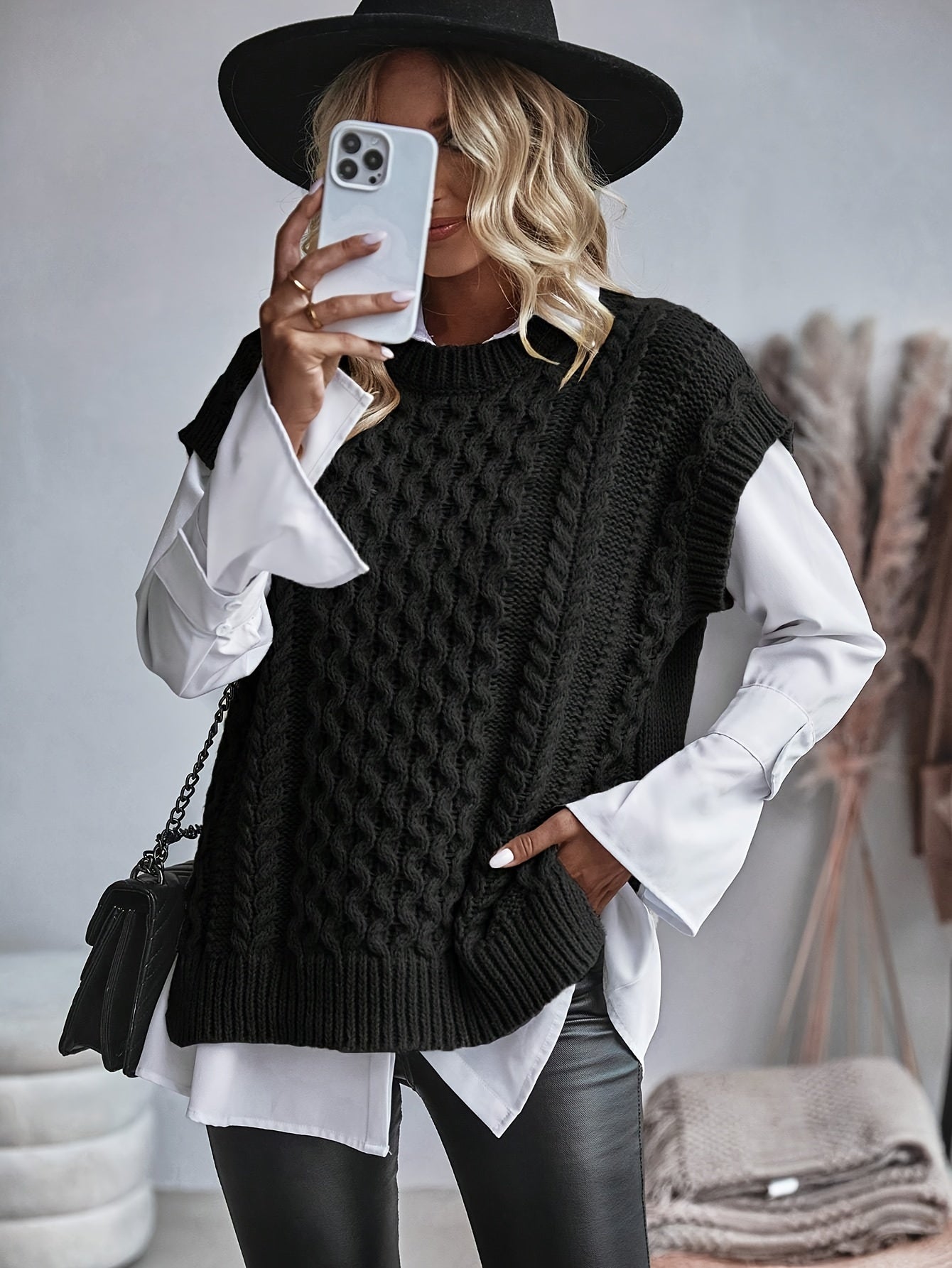 Limona™ | Gilet Tricoté En Maille Épaisse