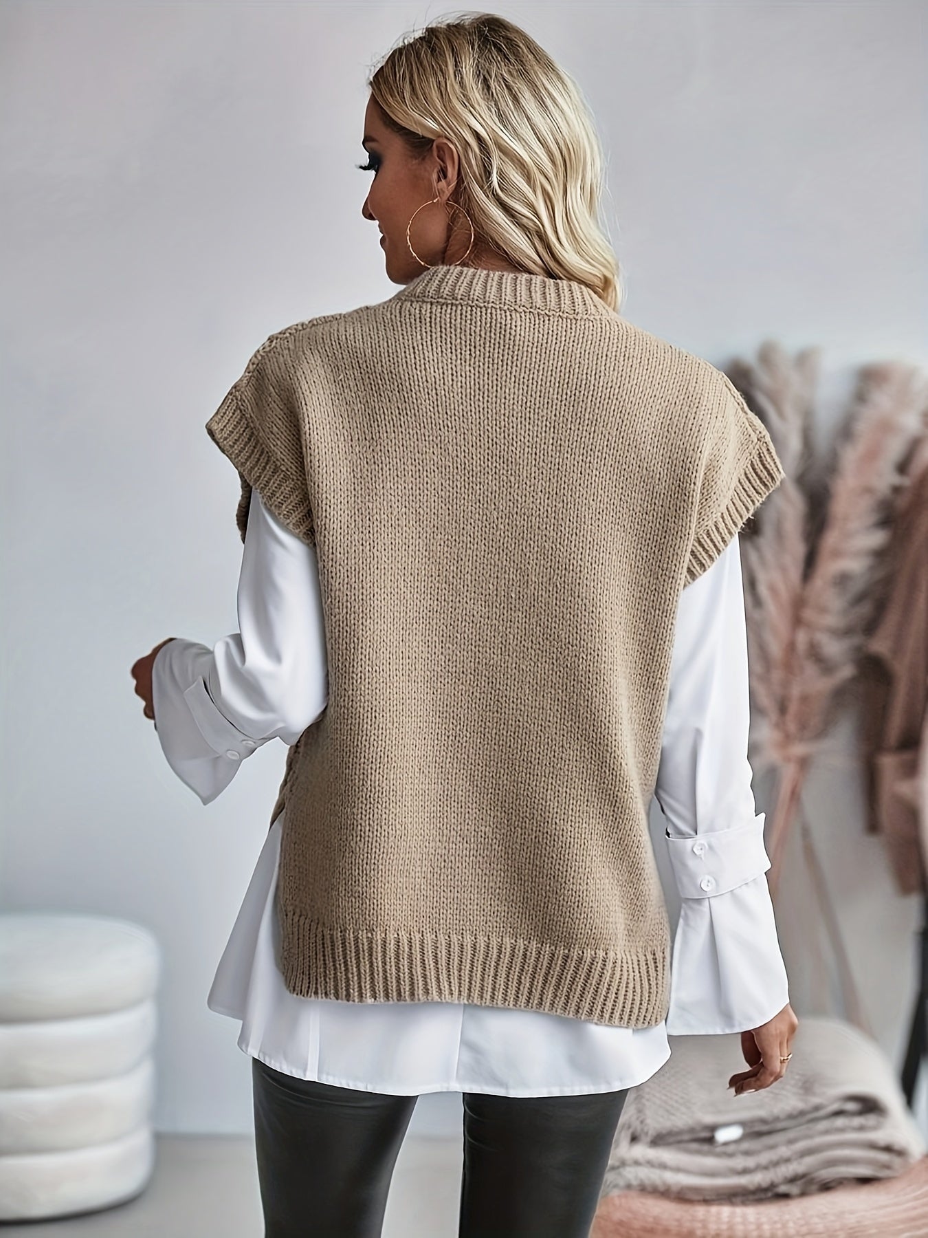 Limona™ | Gilet Tricoté En Maille Épaisse