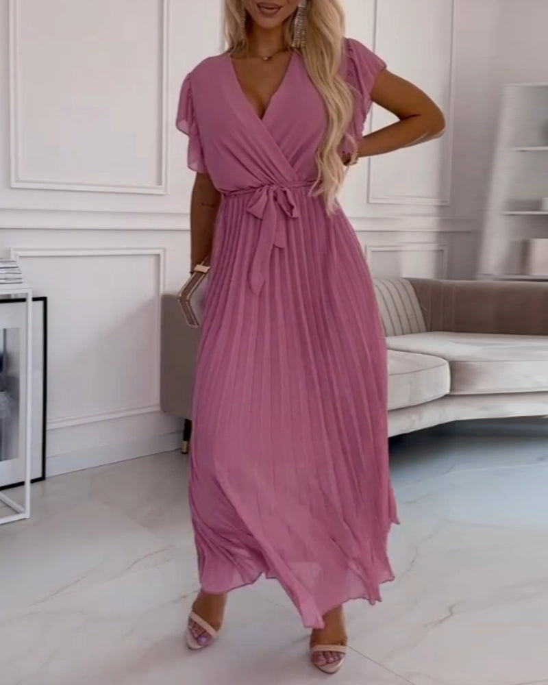 Juli™ | Robe Élégante en Coton à Manches Froncées