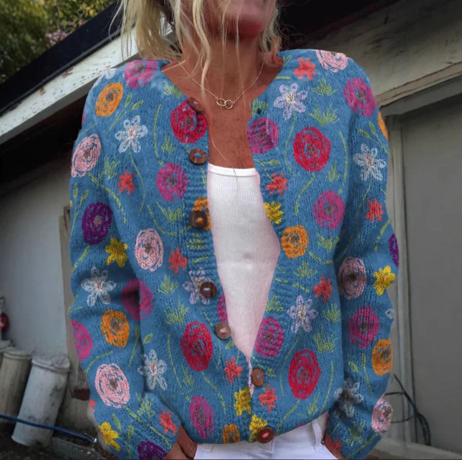 Tilda™ | Veste Élégante en Coton Floral