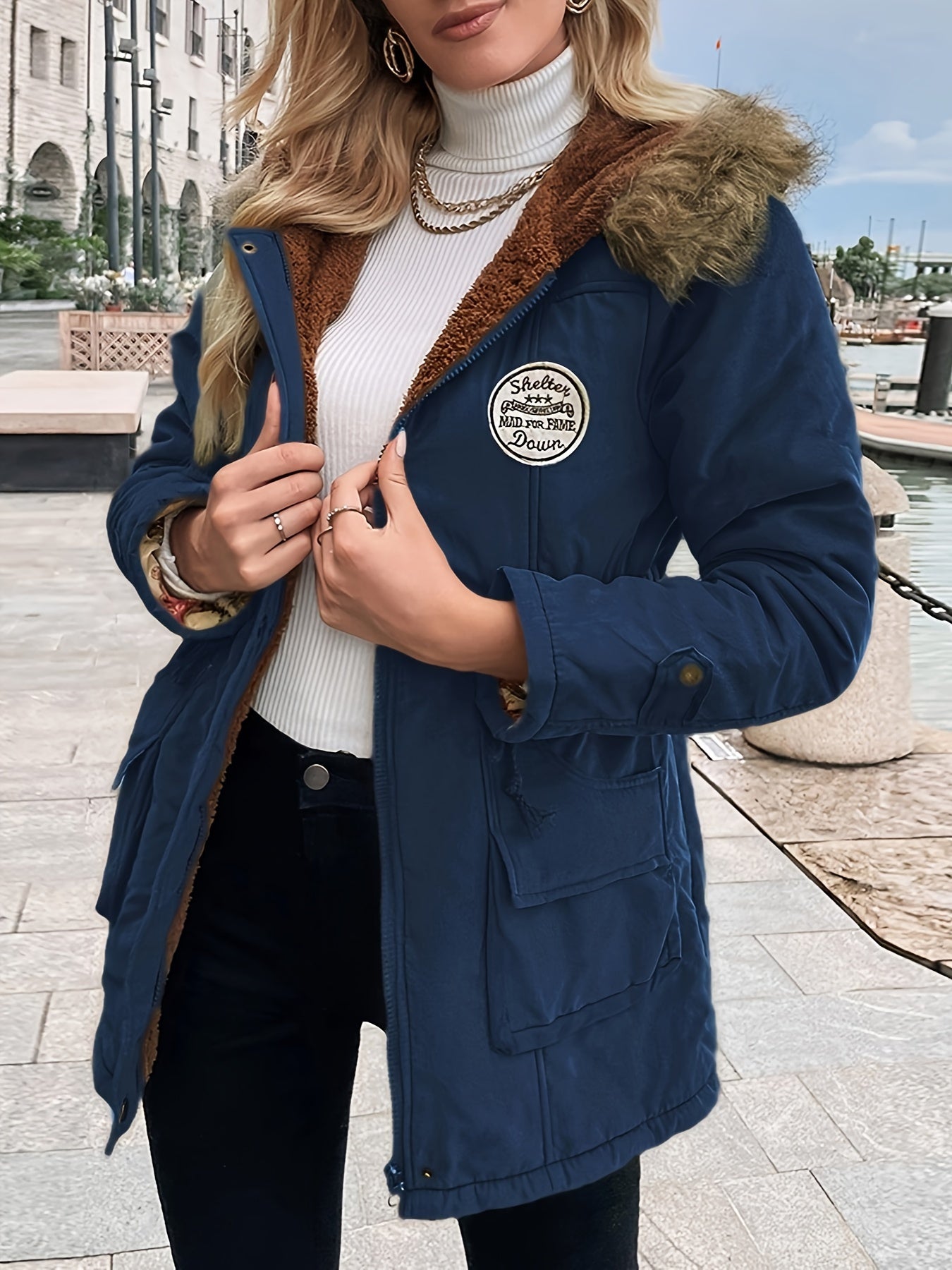 Vania™ | Veste Hiver à Capuche Fourrure