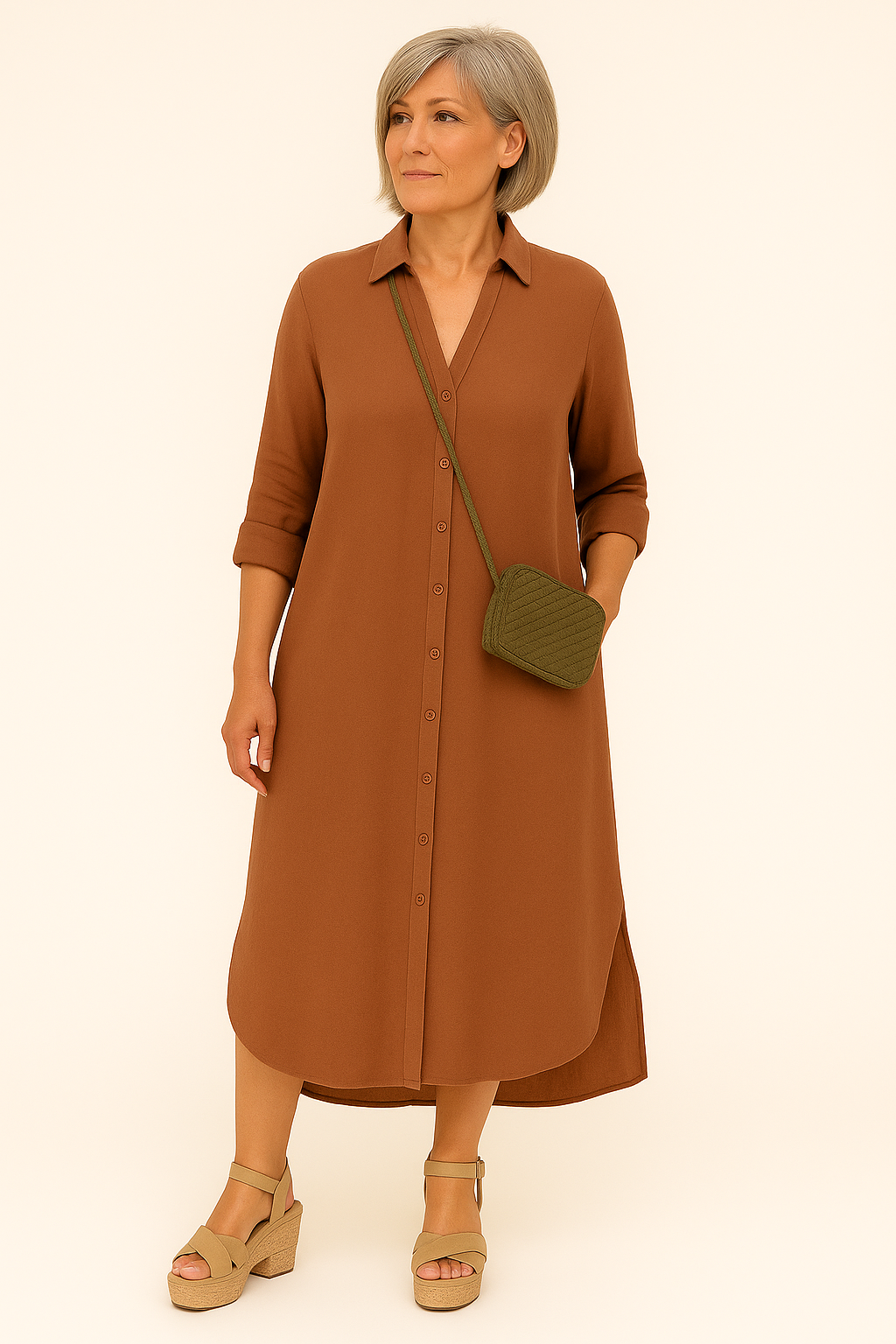 Malaya™ | Robe Midi Élégante