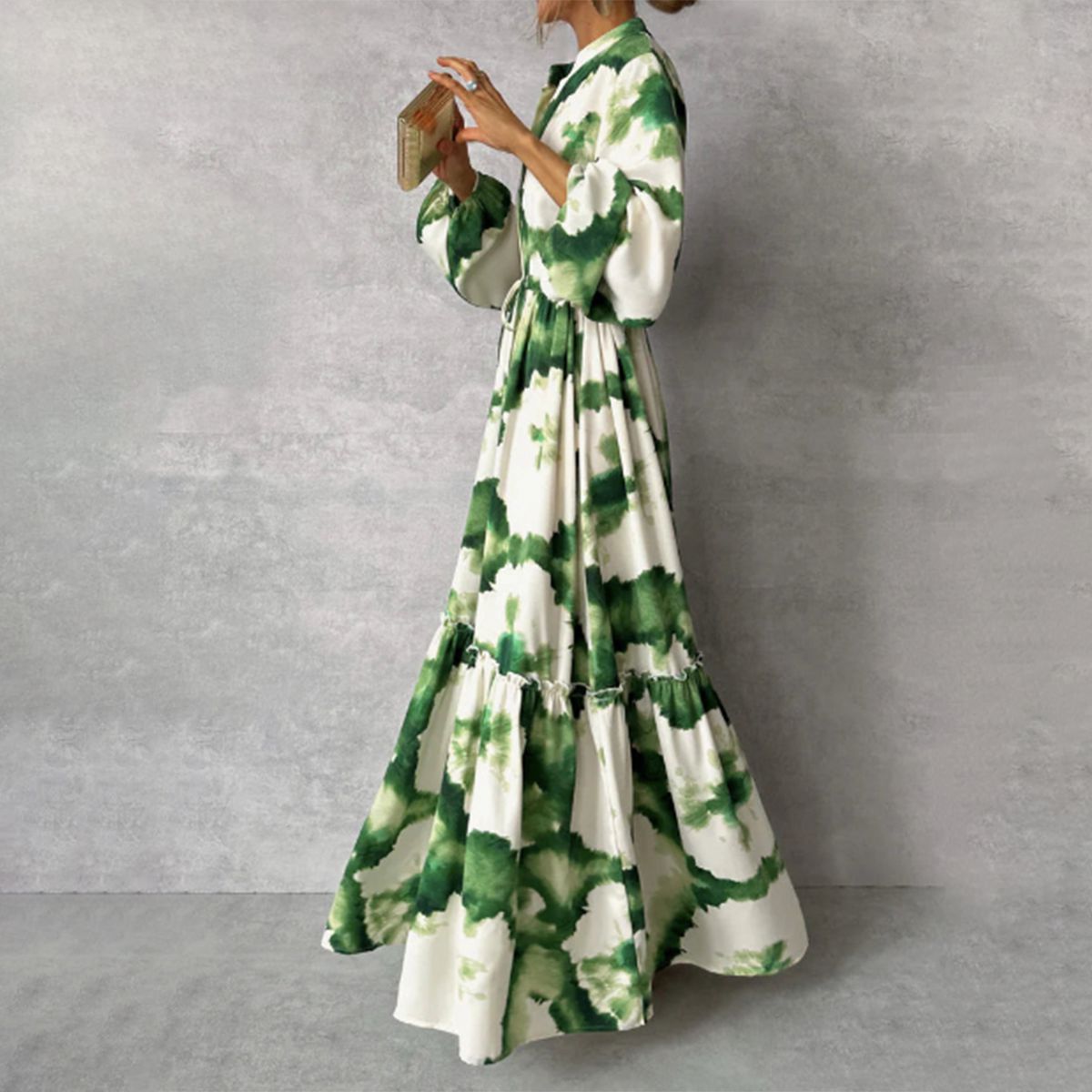 Veronica™ | Robe Maxi Verte Élégante