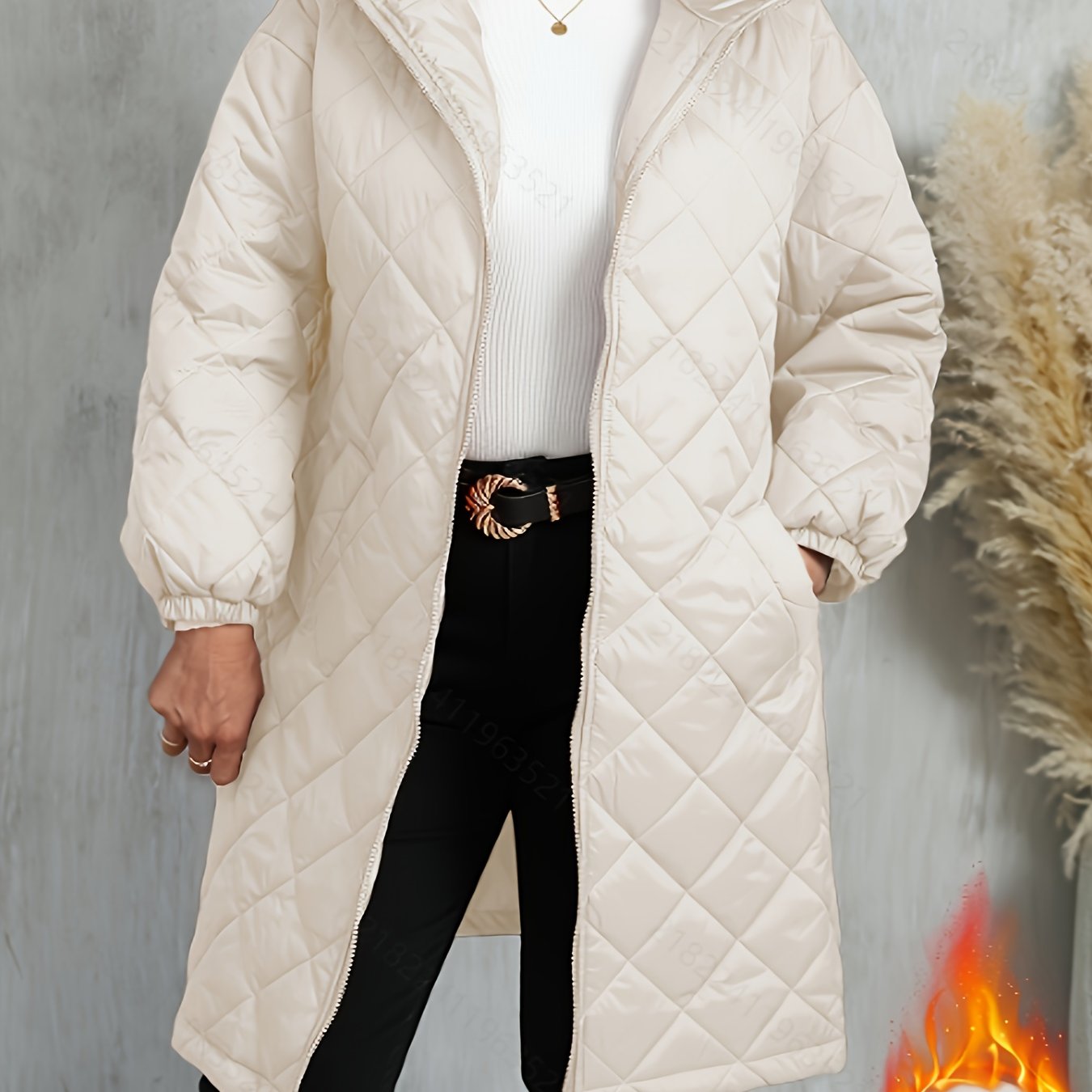 Calista™ | Veste longue matelassée à capuche