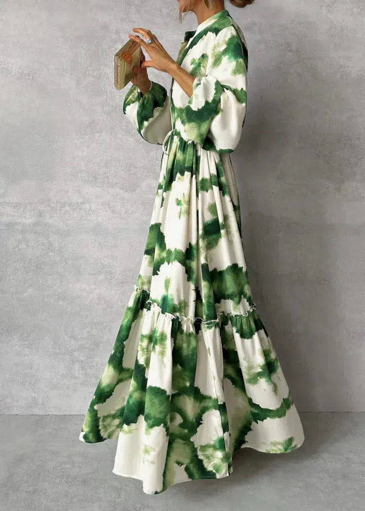 Veronica™ | Robe Maxi Verte Élégante
