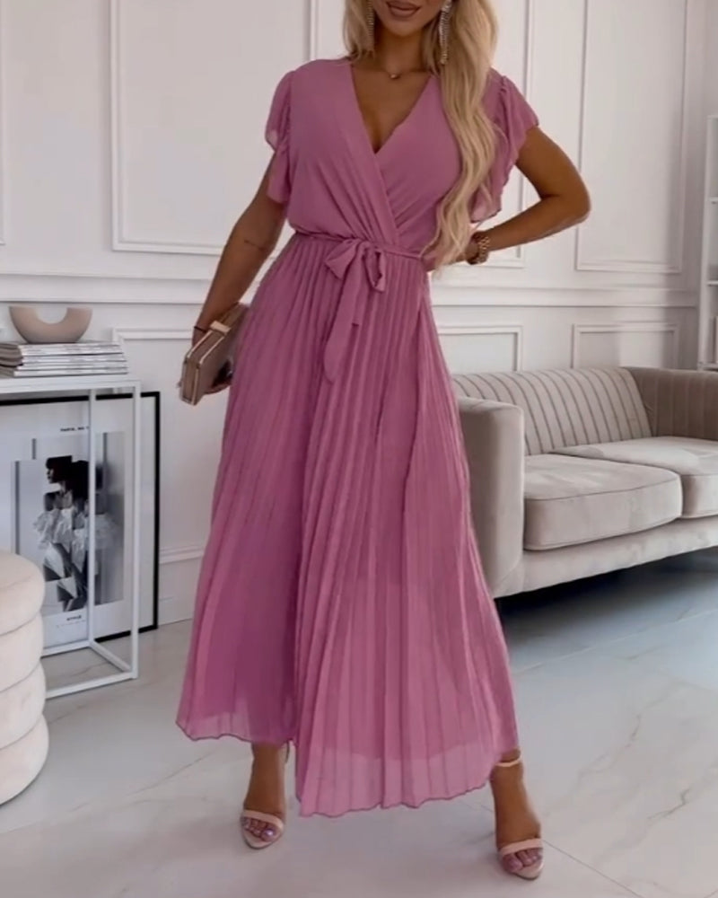 Juli™ | Robe Élégante en Coton à Manches Froncées