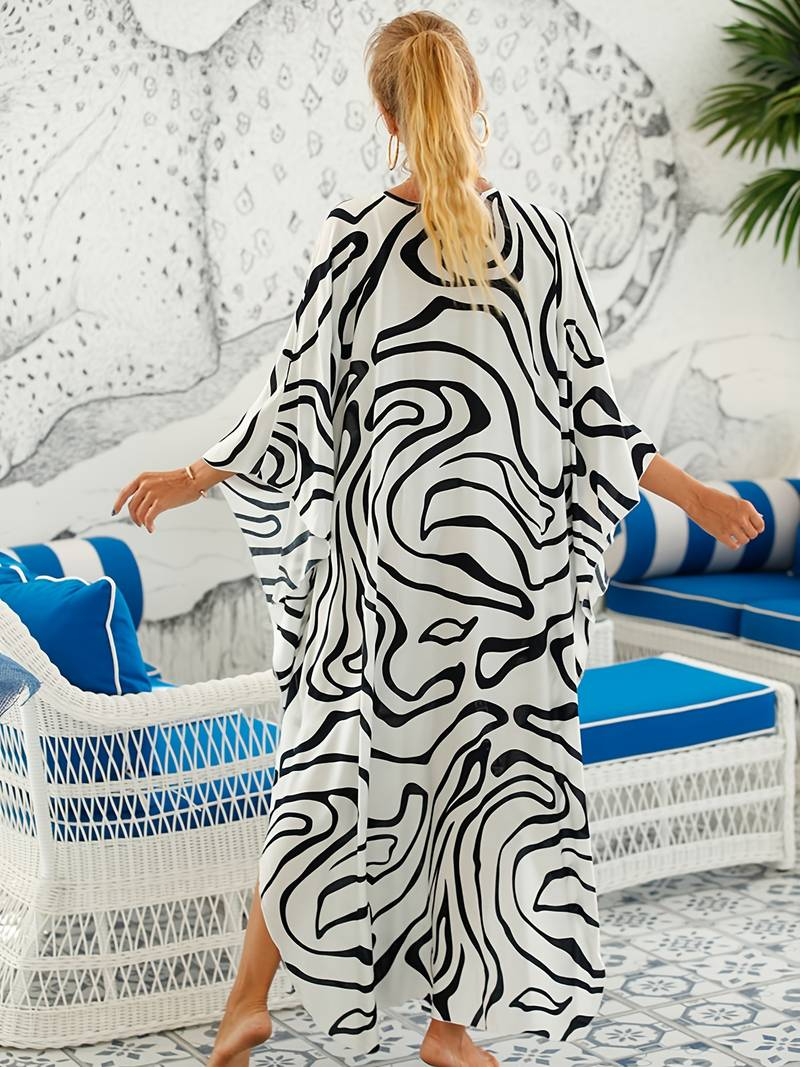 Trinity™ | Robe Tropicale Élégante en Coton et Bambou