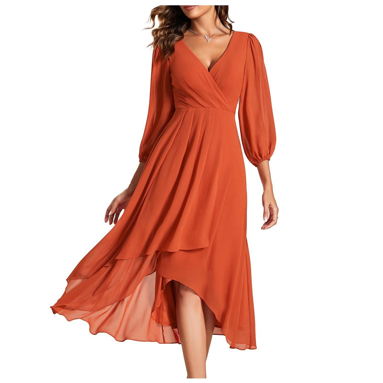 Coline™ | Robe Élégante à Col V