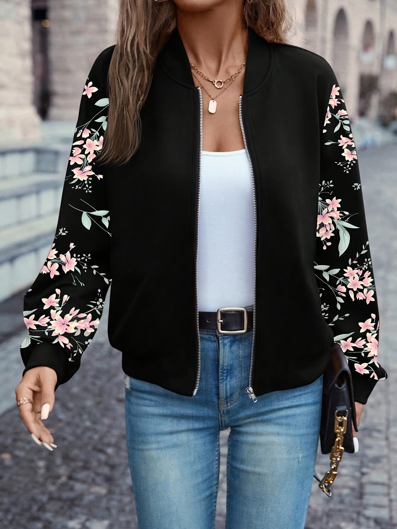 Odette™ | Veste Élégante à Imprimé Floral