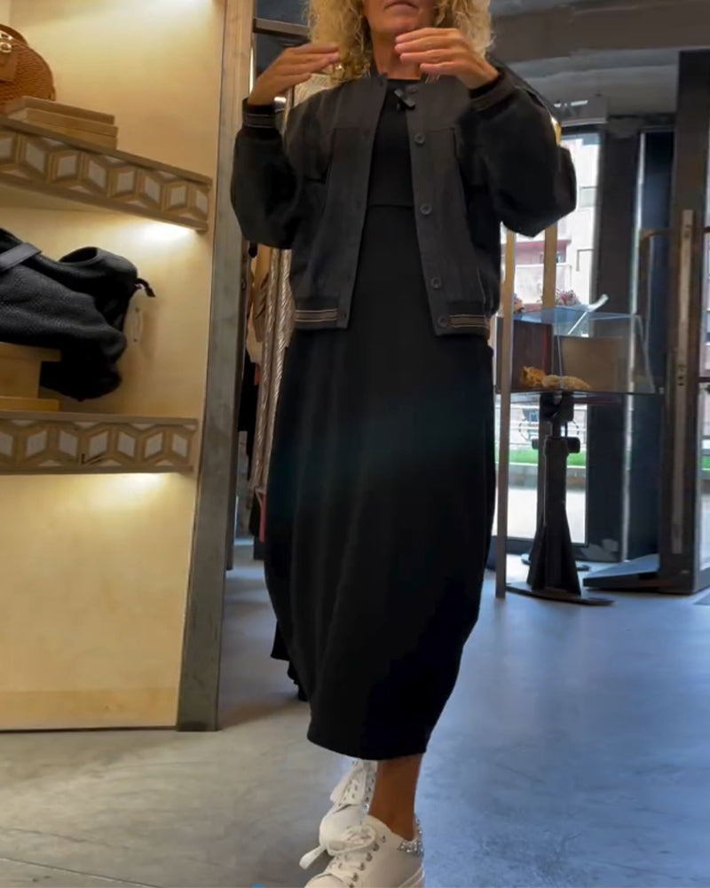 Claire™ | Robe Midi Élégante en Coton