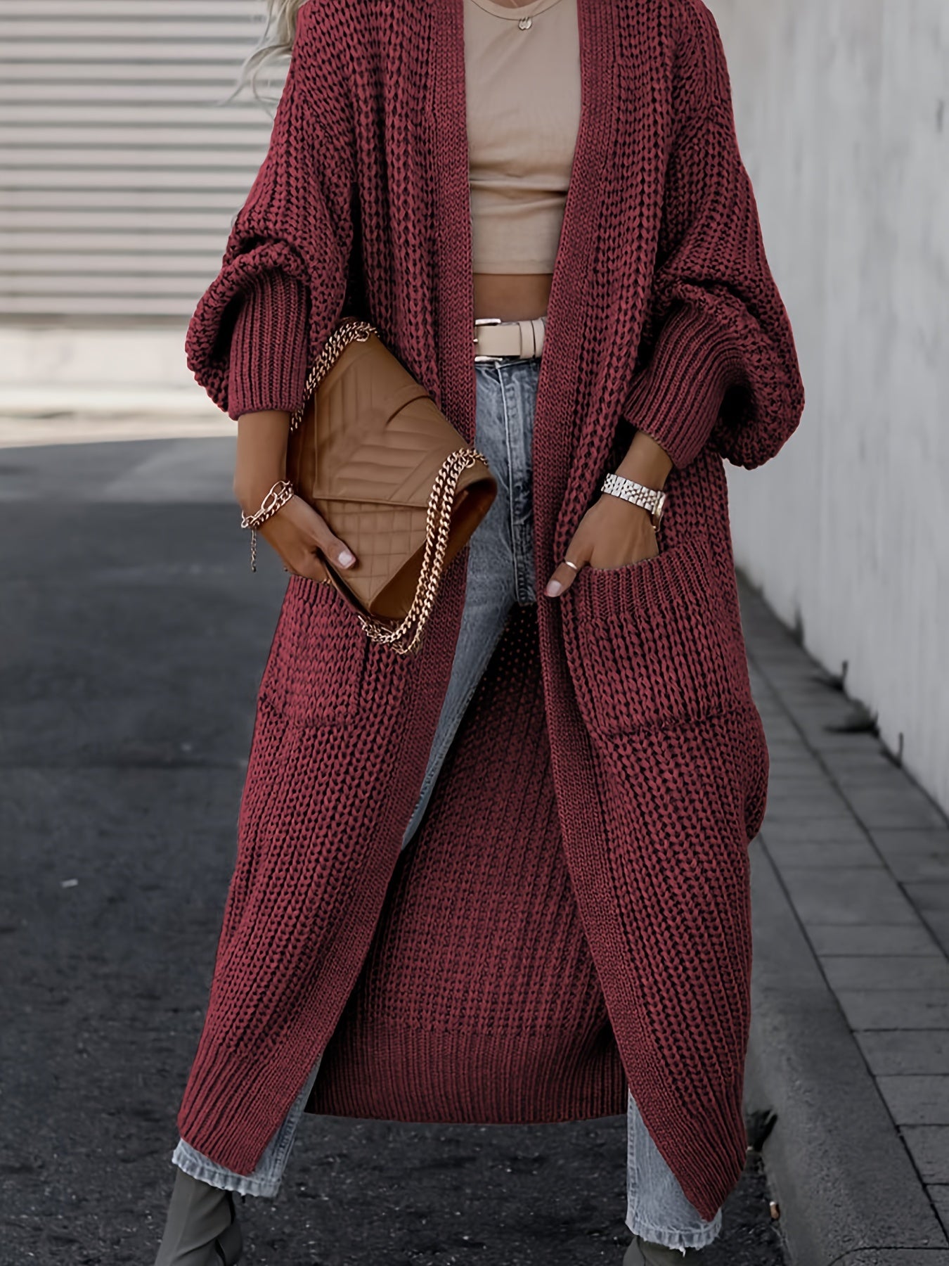 Suri™ | Cardigan Élégant à Col V Profond - Confort et Élégance