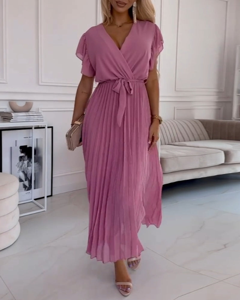 Juli™ | Robe Élégante en Coton à Manches Froncées