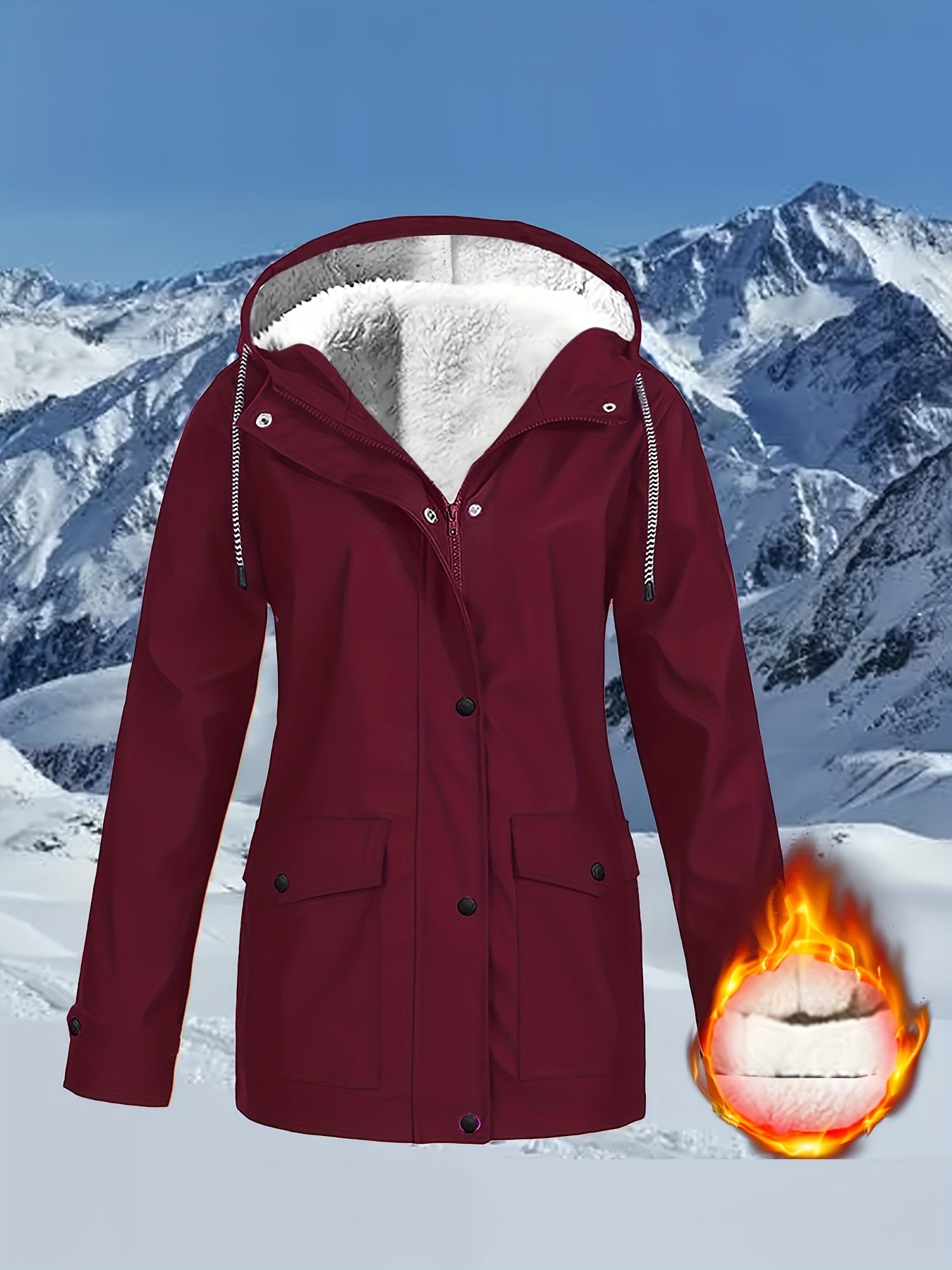 Zara™ | Veste à Capuche Doublée et Résistante à l'Eau