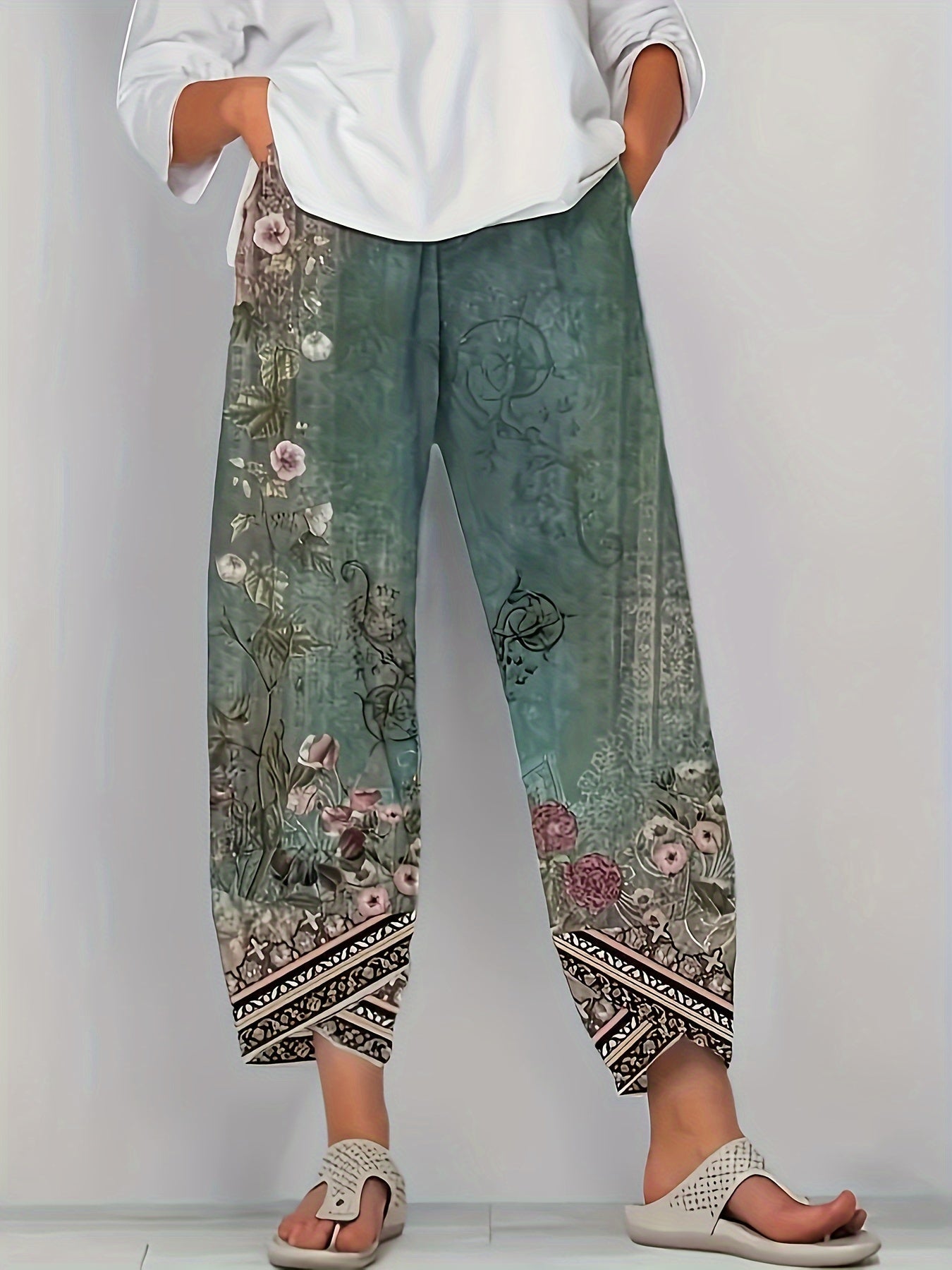 Pijan™ | Pantalon Capri Vintage Chic