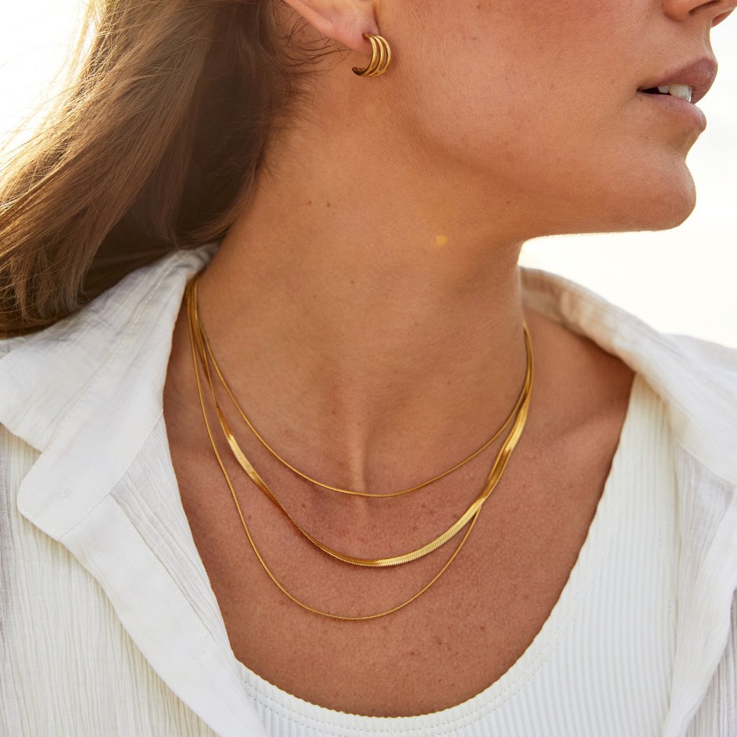 Léa™ | Collier à Chaîne Doré Élégant