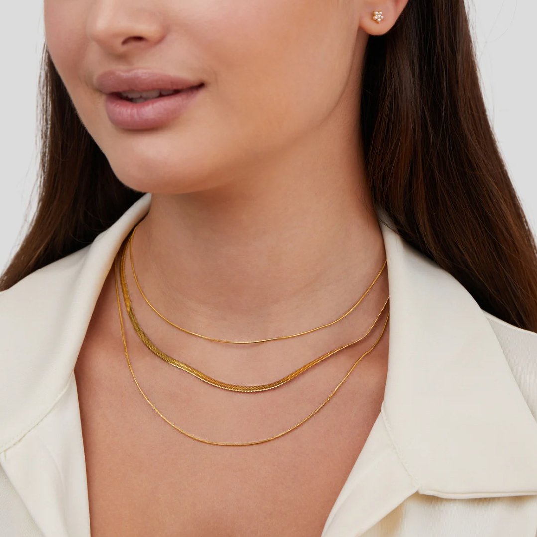 Léa™ | Collier à Chaîne Doré Élégant