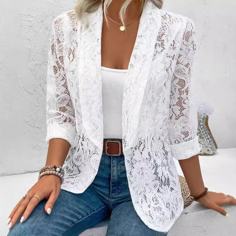 Hazel™ | Blazer en Dentelle Élégant