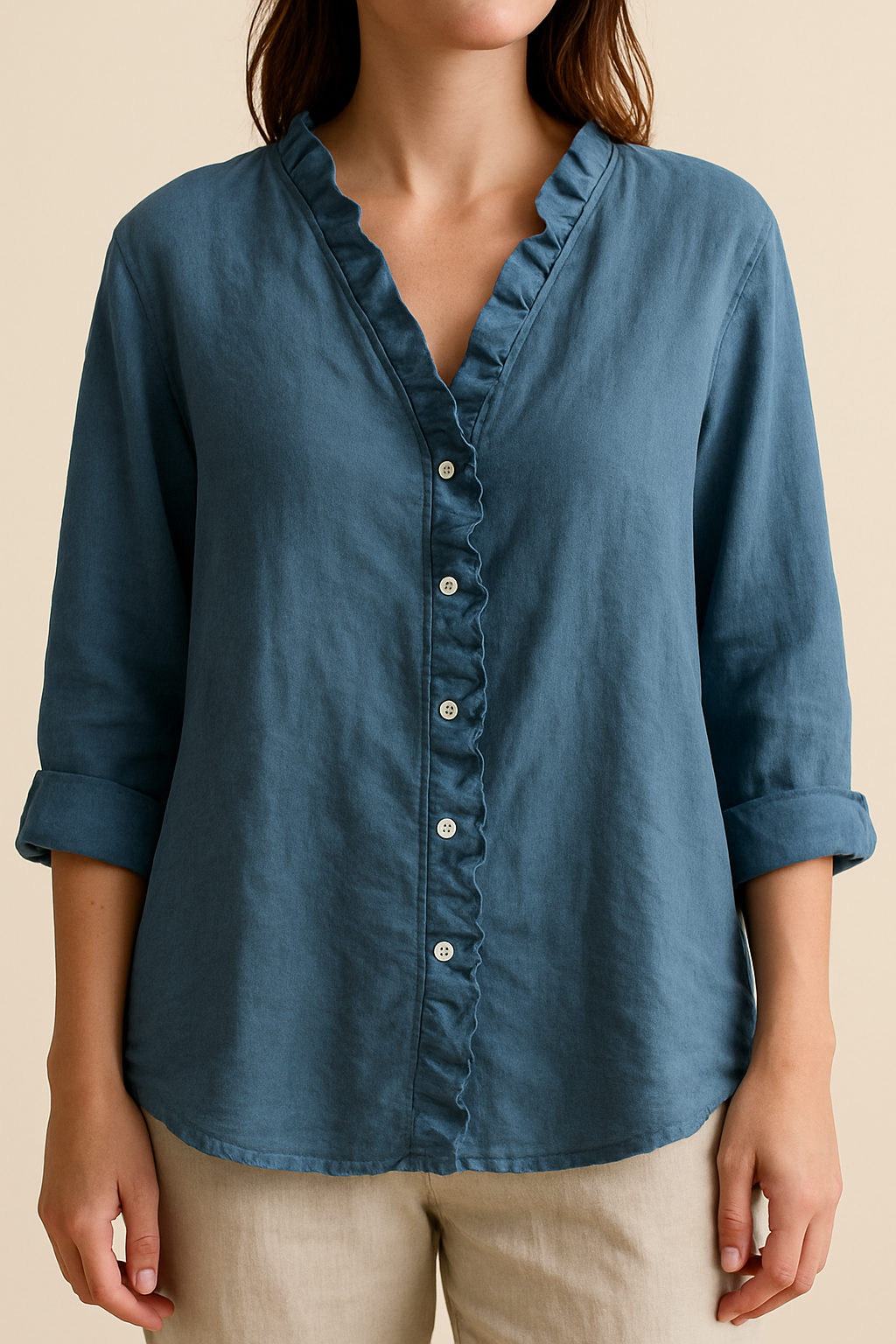 Linea™ | Blouse Décontractée à Volants