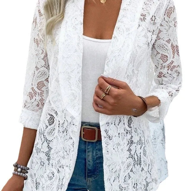 Hazel™ | Blazer en Dentelle Élégant