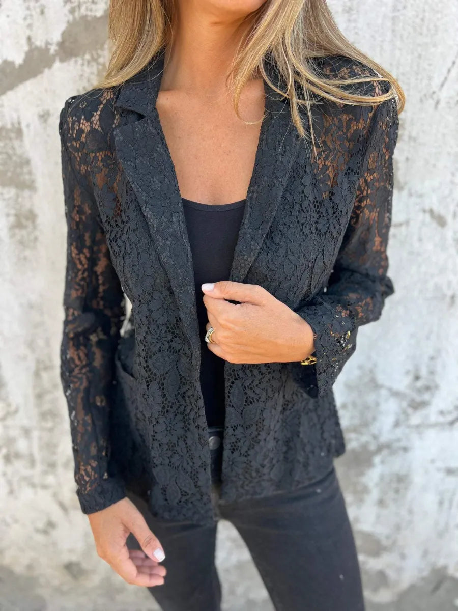 Hazel™ | Blazer en Dentelle Élégant